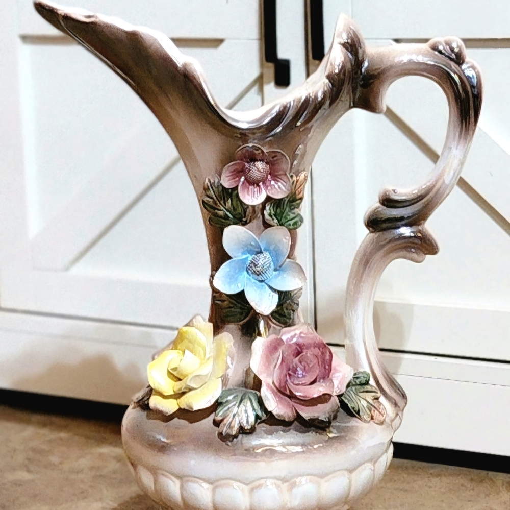Antique Capodimonte Porcelain Vase